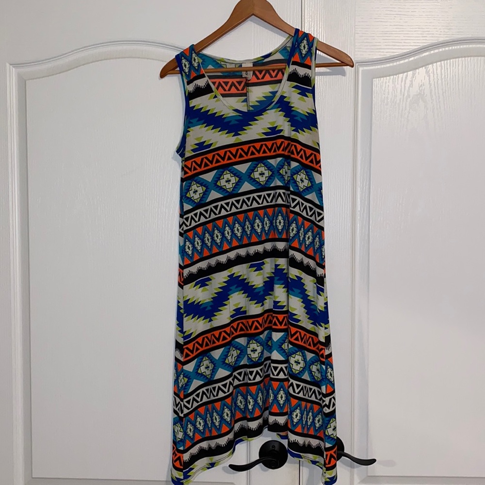 Aztec Print Dress